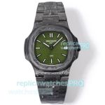 Super Clone DIW Patek Philippe Green Dial Nautilus 5711 Carbon Fiber Watch 